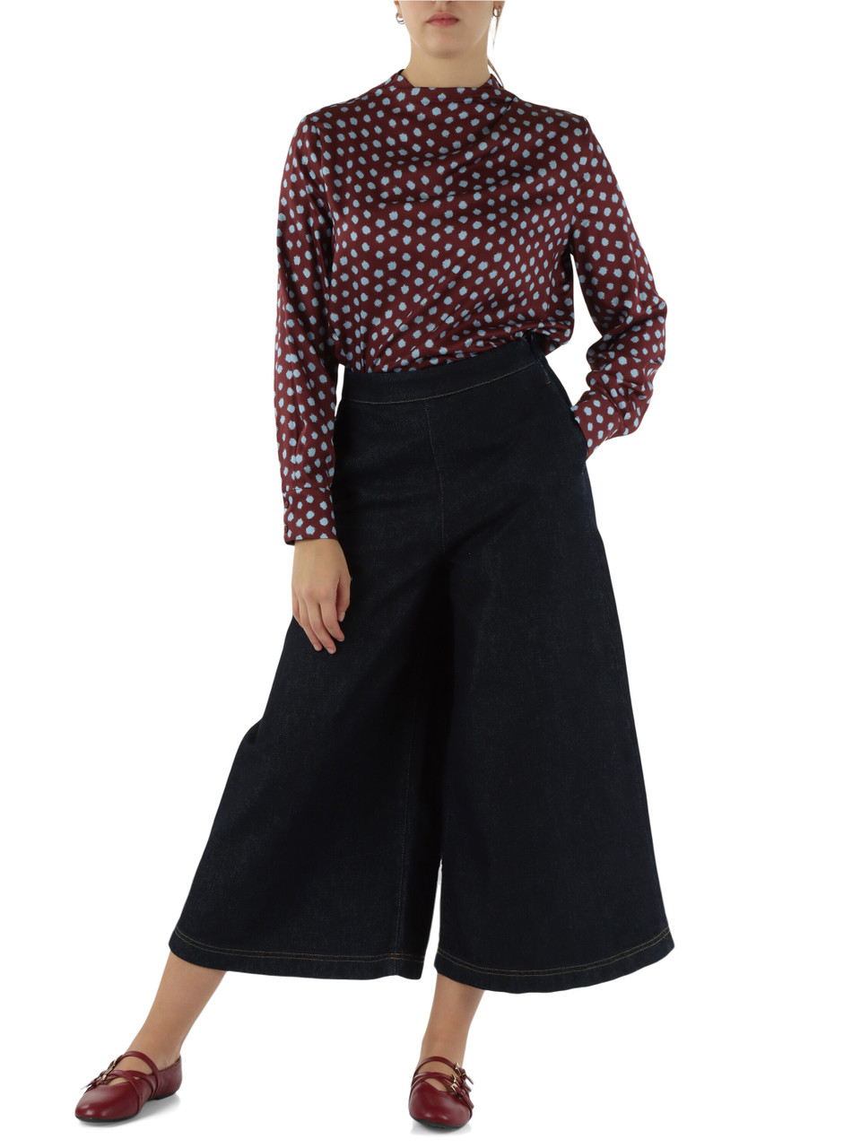 BORDEAUX | Blusa in viscosa