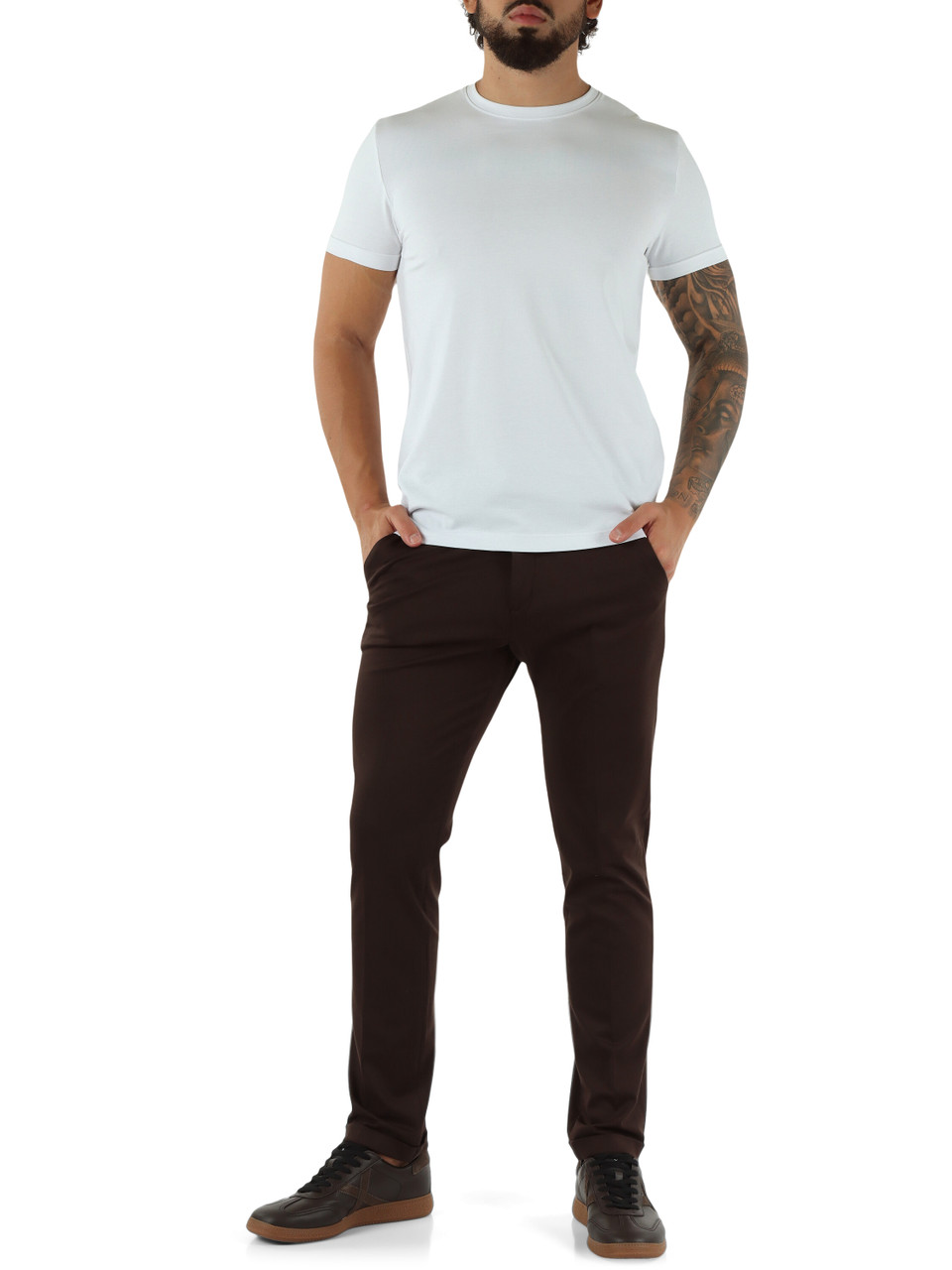 BIANCO | T-shirt in cotone stretch RINOCORTA
