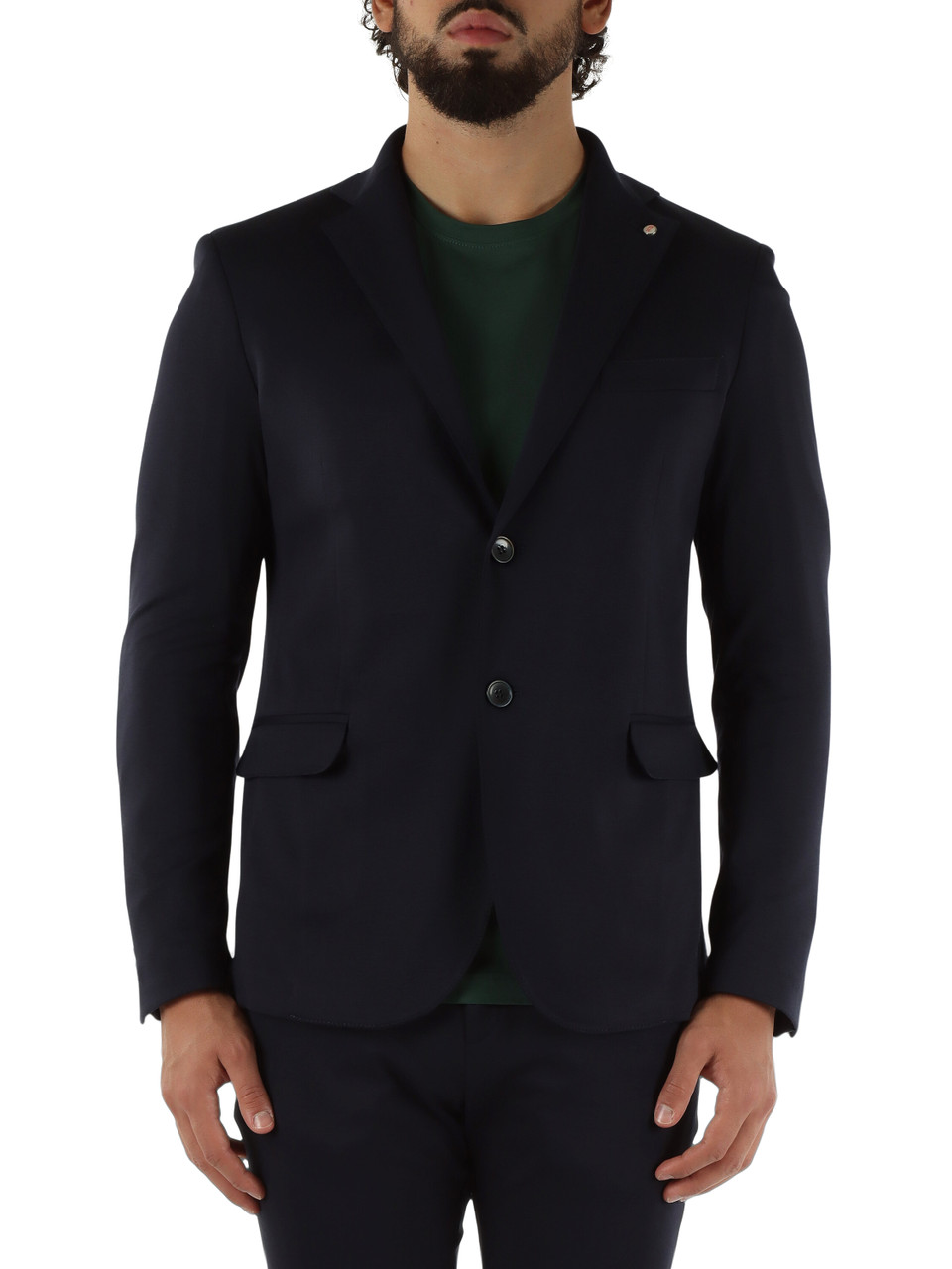 Dunkelblau | BRA Jacke aus Viskosemischung