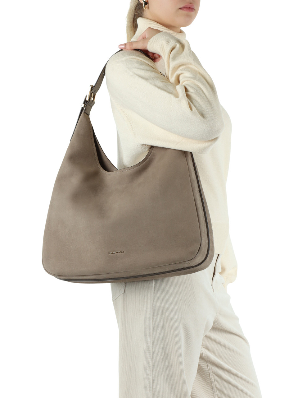 TORTORA | NOLITA Large Hobo-Tasche aus Nubukleder