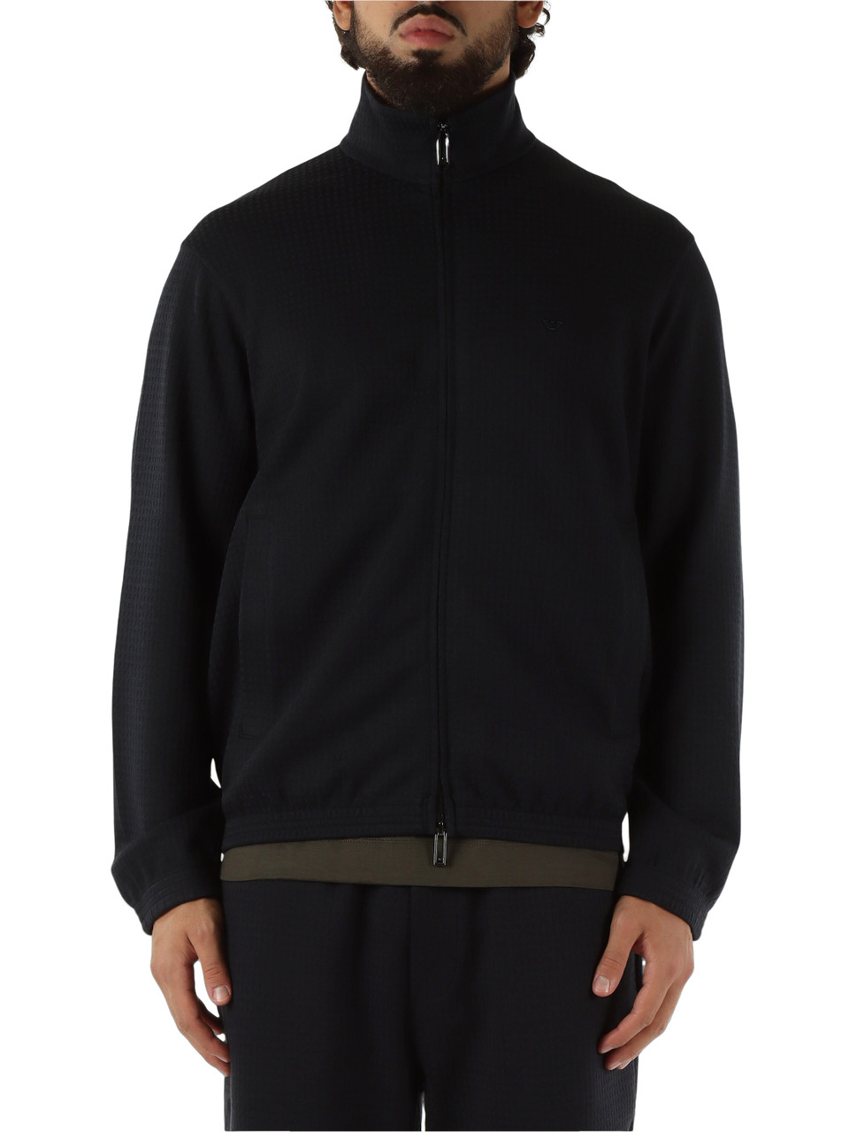 BLU SCURO | Felpa con zip in misto cotone e lyocell BLU SCURO | Felpa con zip in misto cotone e lyocell