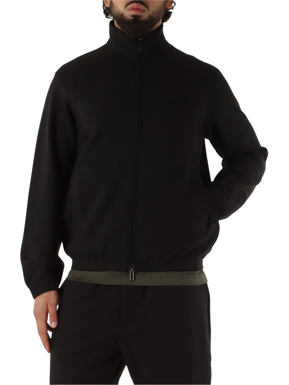 NERO | Felpa con zip in misto cotone e lyocell NERO | Felpa con zip in misto cotone e lyocell