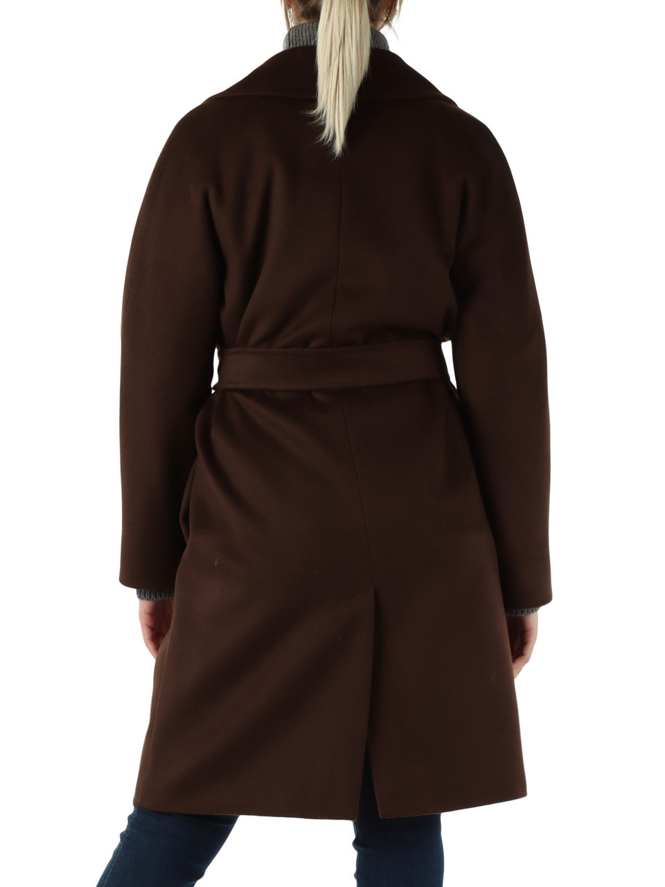 MARRONE | WEEKEND: Cappotto in lana vergine CORTE