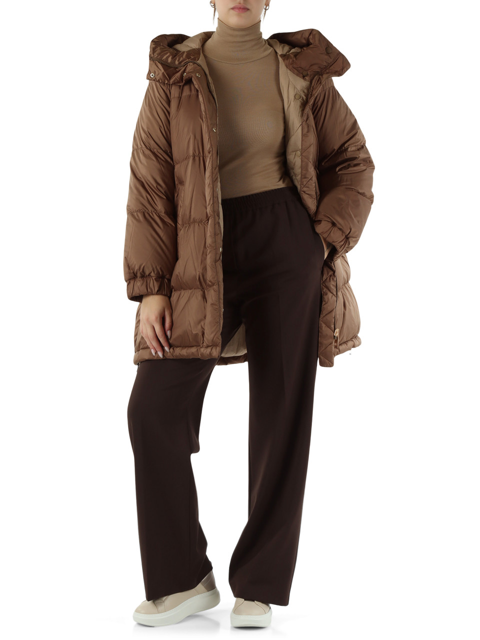 MARRONE | WEEKEND: Pantalone PETRA in gabardina di misto lana vergine MARRONE | WEEKEND: Pantalone PETRA in gabardina di misto lana vergine