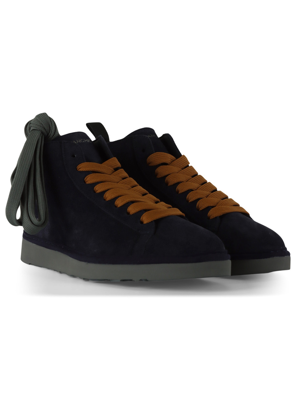 BLU SCURO | Stivaletti stringati P001 in suede BLU SCURO | Stivaletti stringati P001 in suede