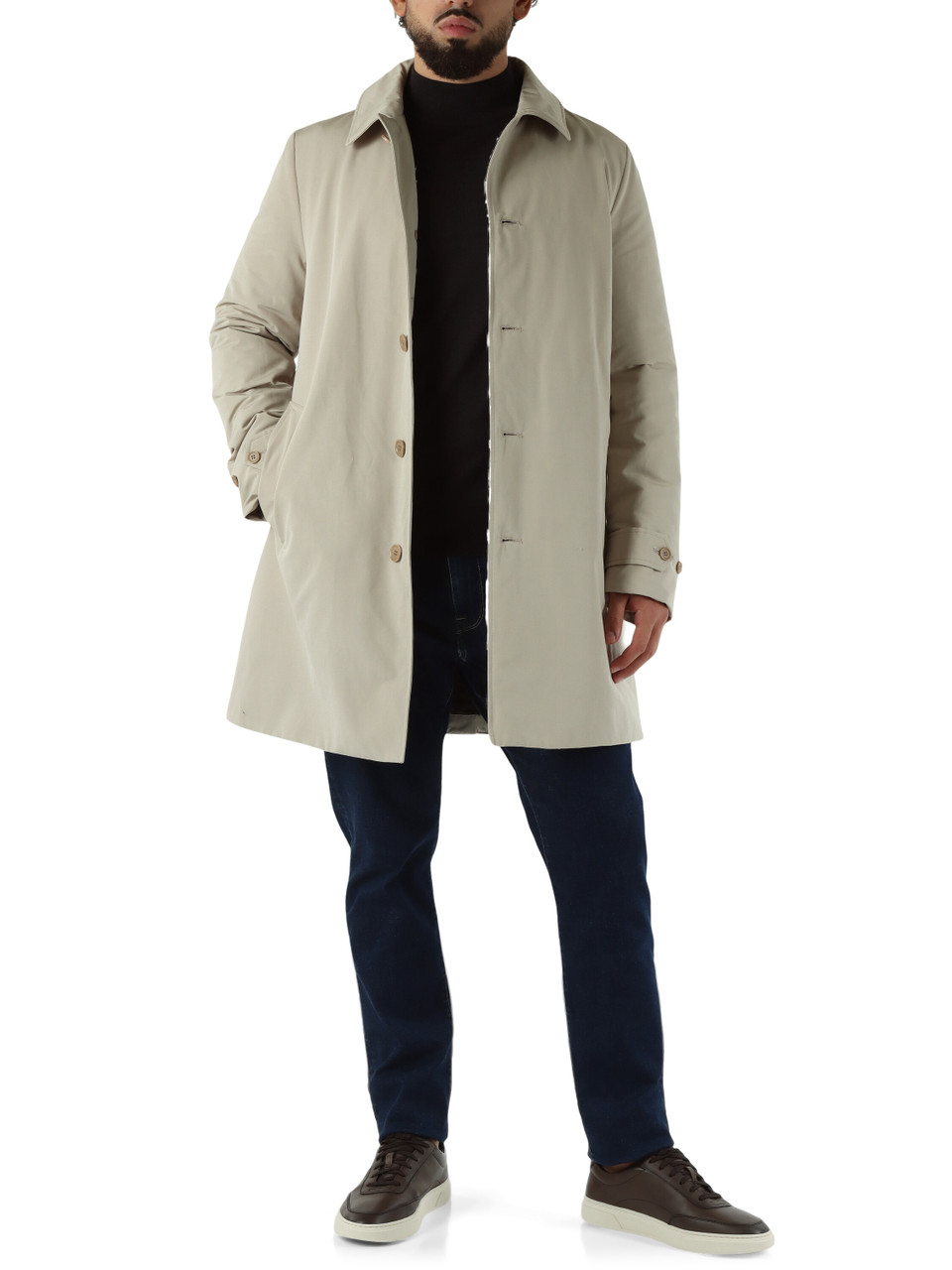 GRIGIO SCURO | Maglia collo a lupetto in lana merino GRIGIO SCURO | Maglia collo a lupetto in lana merino