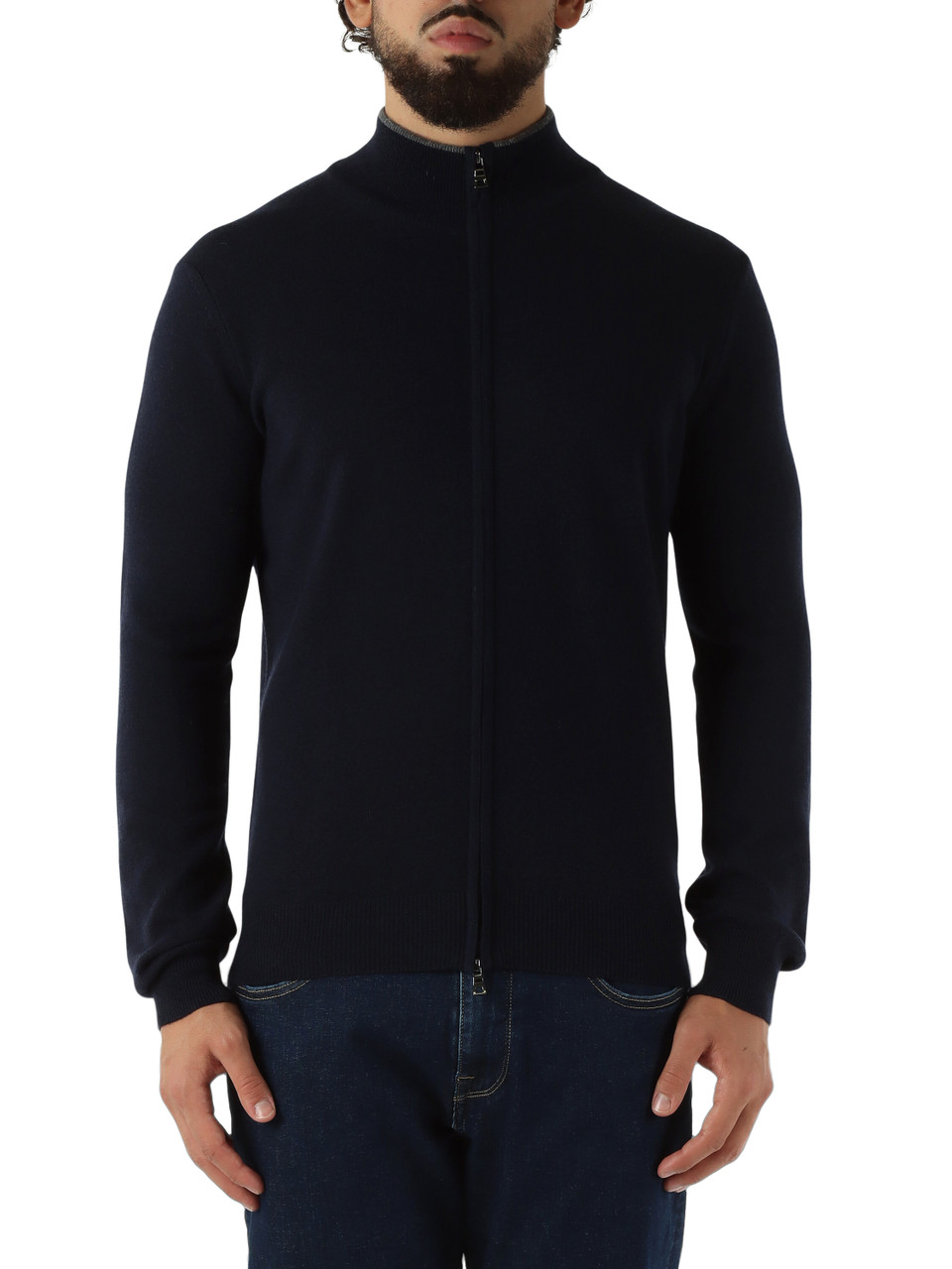 BLU SCURO | Cardigan in lana merino ultrafine Super 120'S e cashmere BLU SCURO | Cardigan in lana merino ultrafine Super 120'S e cashmere