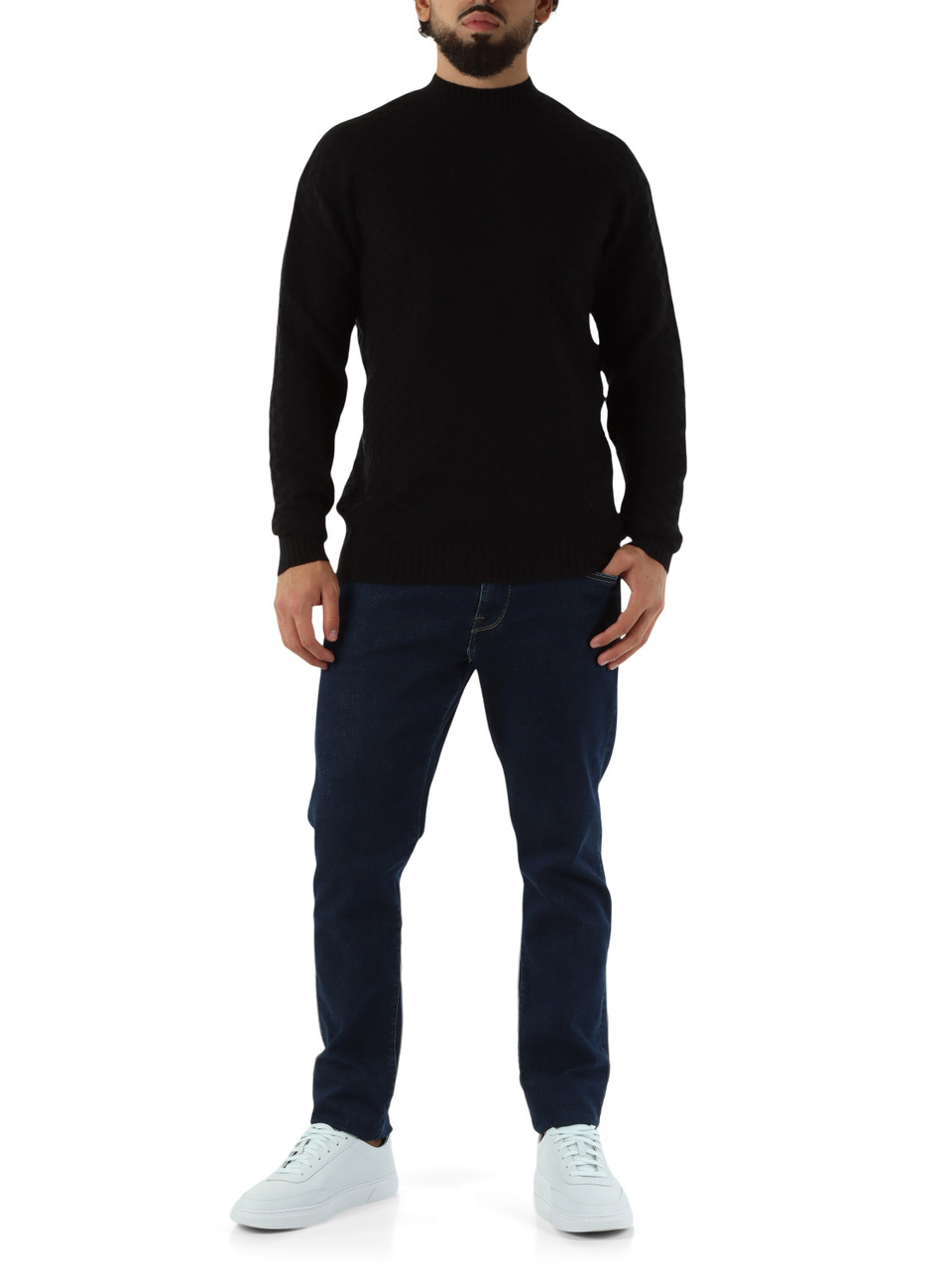 NERO | Maglia in misto lana con motivo decorativo NERO | Maglia in misto lana con motivo decorativo