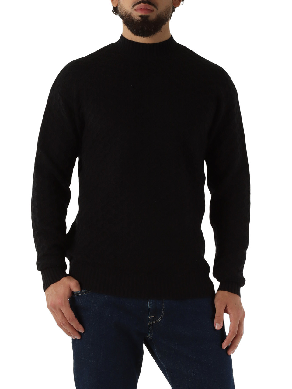 NERO | Maglia in misto lana con motivo decorativo NERO | Maglia in misto lana con motivo decorativo