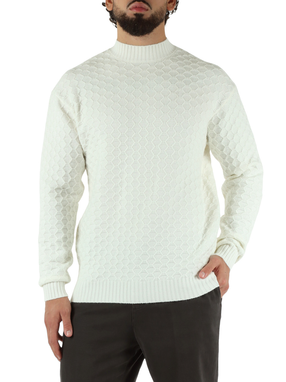 PANNA | Maglia in misto lana con motivo decorativo PANNA | Maglia in misto lana con motivo decorativo