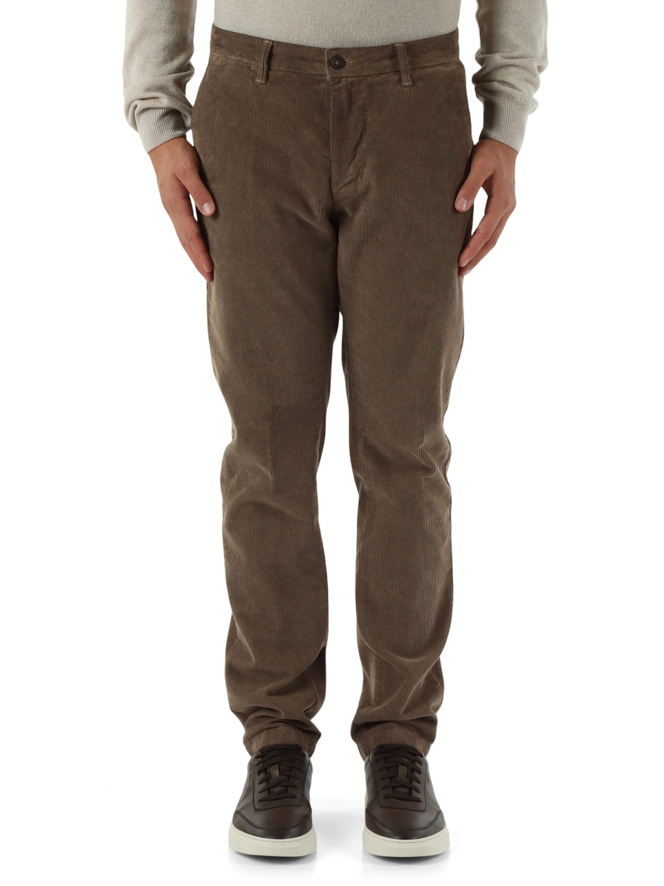 TORTORA | Pantalone VIENNA 126061 in velluto a costine TORTORA | Pantalone VIENNA 126061 in velluto a costine