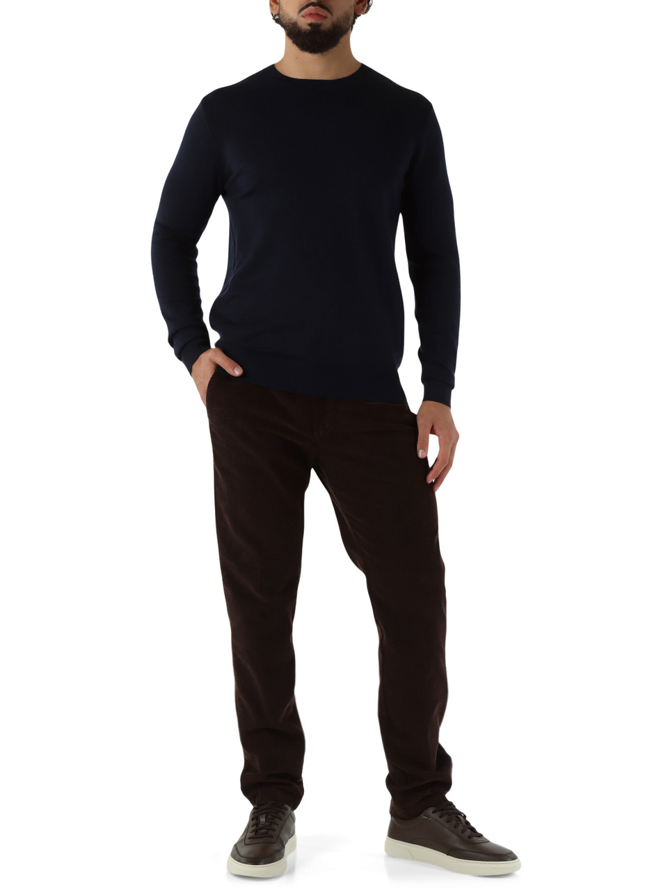 MARRONE | Pantalone VIENNA 126061 in velluto a costine MARRONE | Pantalone VIENNA 126061 in velluto a costine