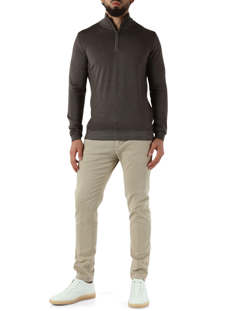 BEIGE | Pantalone VIENNA 126068 in cotone stretch BEIGE | Pantalone VIENNA 126068 in cotone stretch