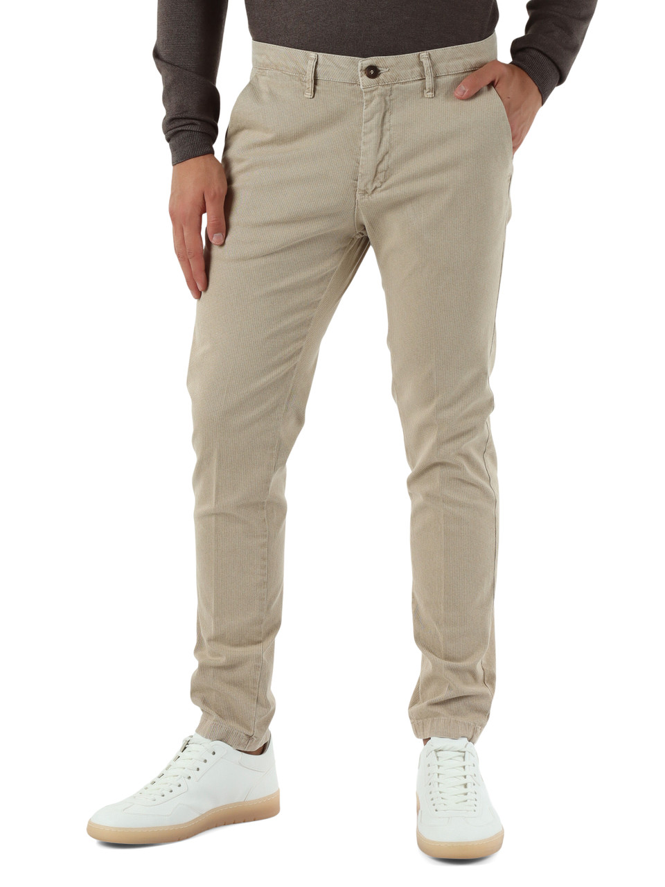 BEIGE | Pantalone VIENNA 126068 in cotone stretch BEIGE | Pantalone VIENNA 126068 in cotone stretch