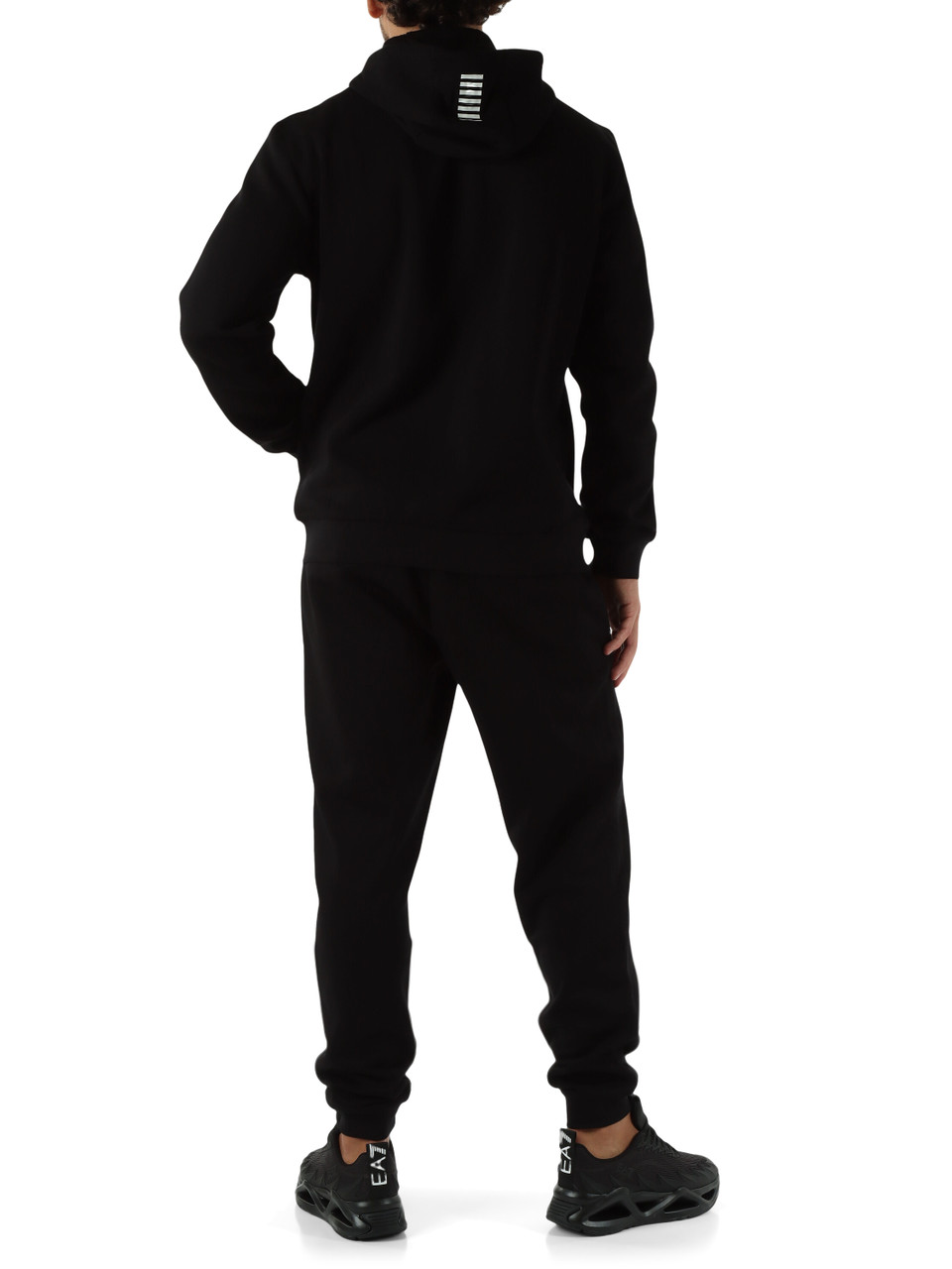 NERO | Tuta sportiva regular fit composta da felpa con cappuccio e pantaloni NERO | Tuta sportiva regular fit composta da felpa con cappuccio e pantaloni