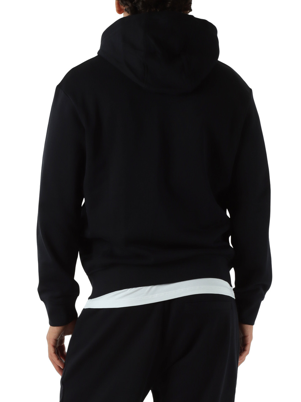 BLU SCURO | Felpa con zip e cappuccio in cotone garzato BLU SCURO | Felpa con zip e cappuccio in cotone garzato