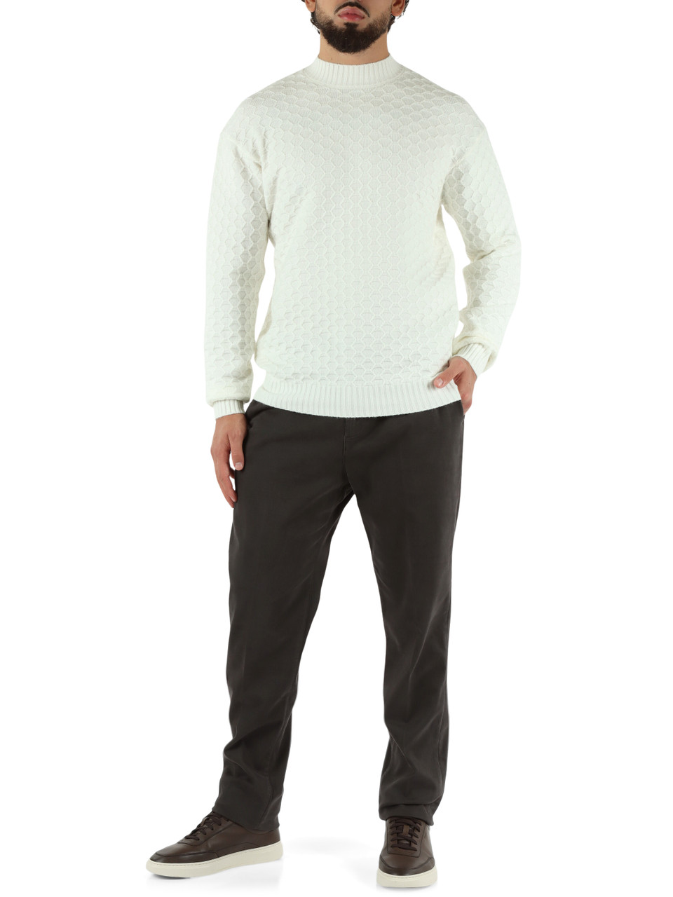 MARRONE | Pantalone tasca america CAPRI Cashmere