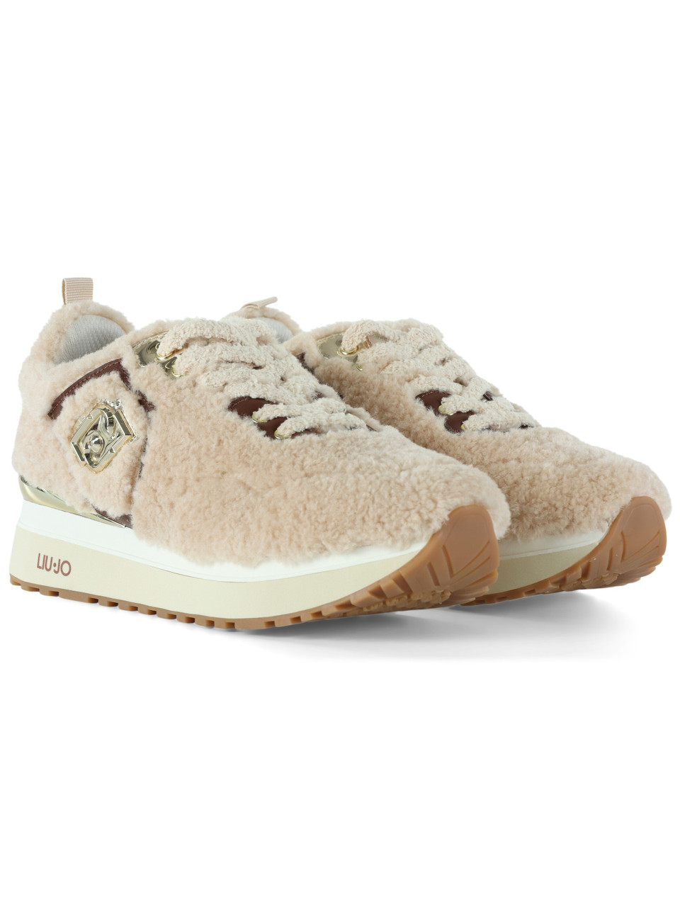 BEIGE | Sneakers LIU JO MAXI WONDER FUR 01 BEIGE | Sneakers LIU JO MAXI WONDER FUR 01