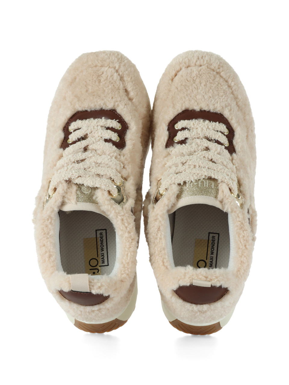 BEIGE | Sneakers LIU JO MAXI WONDER FUR 01 BEIGE | Sneakers LIU JO MAXI WONDER FUR 01