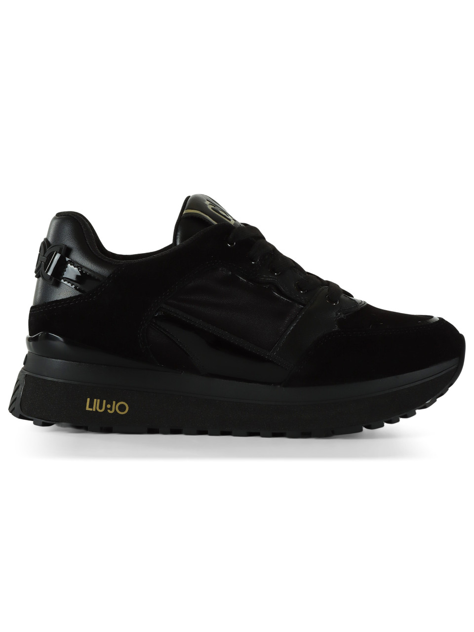 NERO | Sneakers in pelle e tessuto LIU JO MAXI WONDER 91 NERO | Sneakers in pelle e tessuto LIU JO MAXI WONDER 91