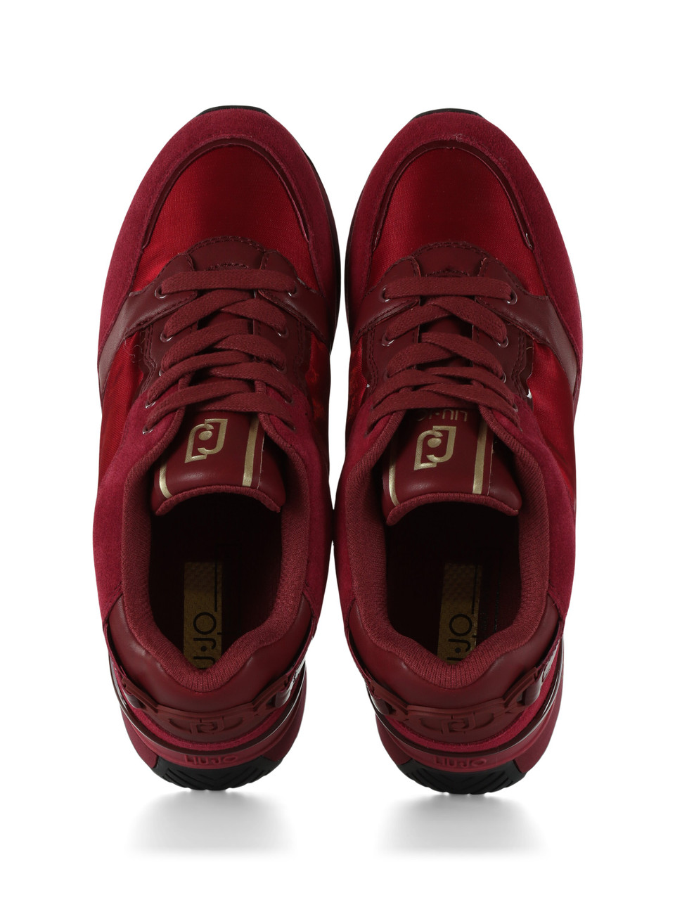 ROSSO SCURO | Sneakers in pelle e tessuto LIU JO MAXI WONDER 91 ROSSO SCURO | Sneakers in pelle e tessuto LIU JO MAXI WONDER 91