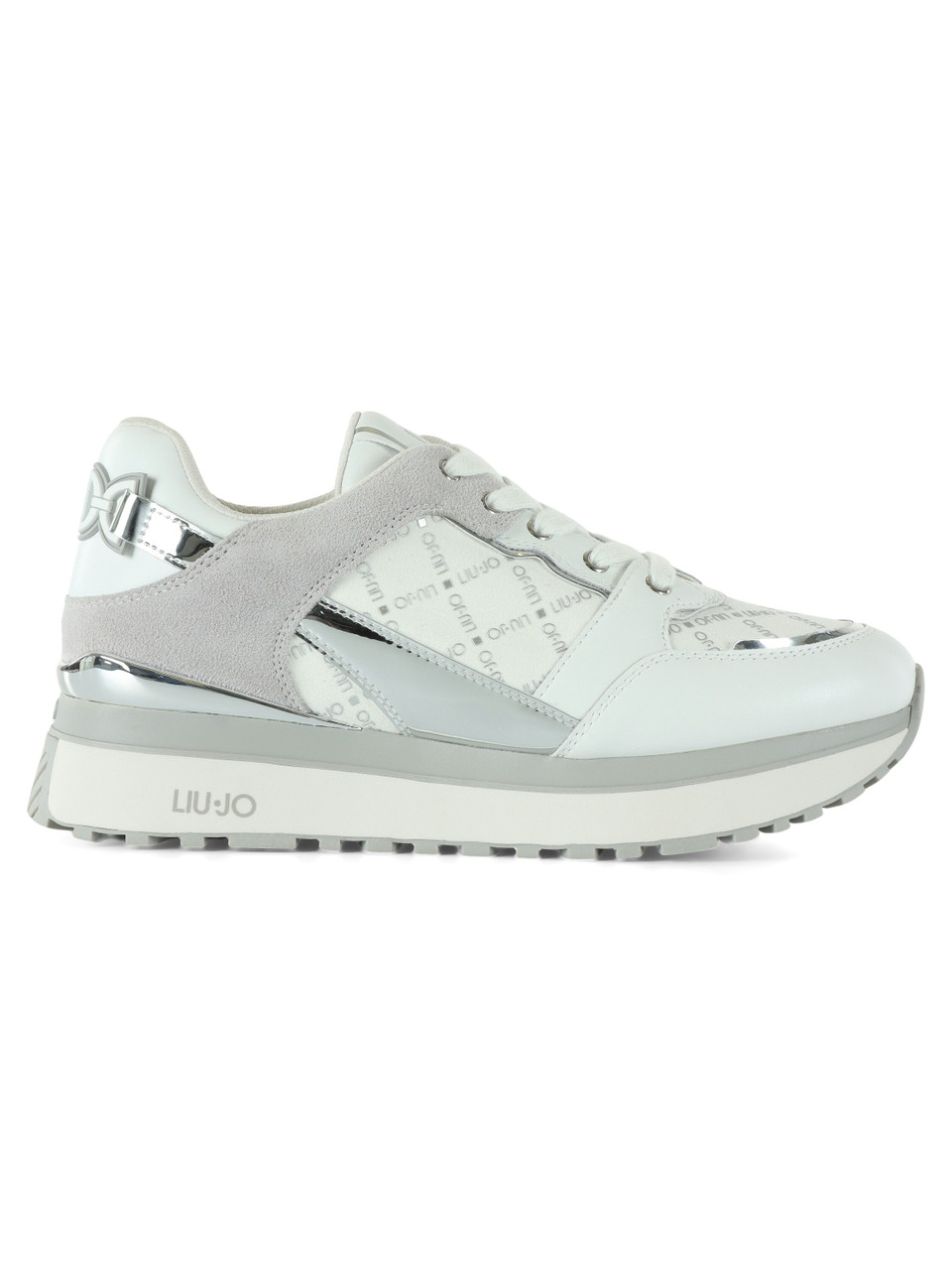 BIANCO | Sneakers in pelle e tessuto LIU JO MAXI WONDER 91 BIANCO | Sneakers in pelle e tessuto LIU JO MAXI WONDER 91