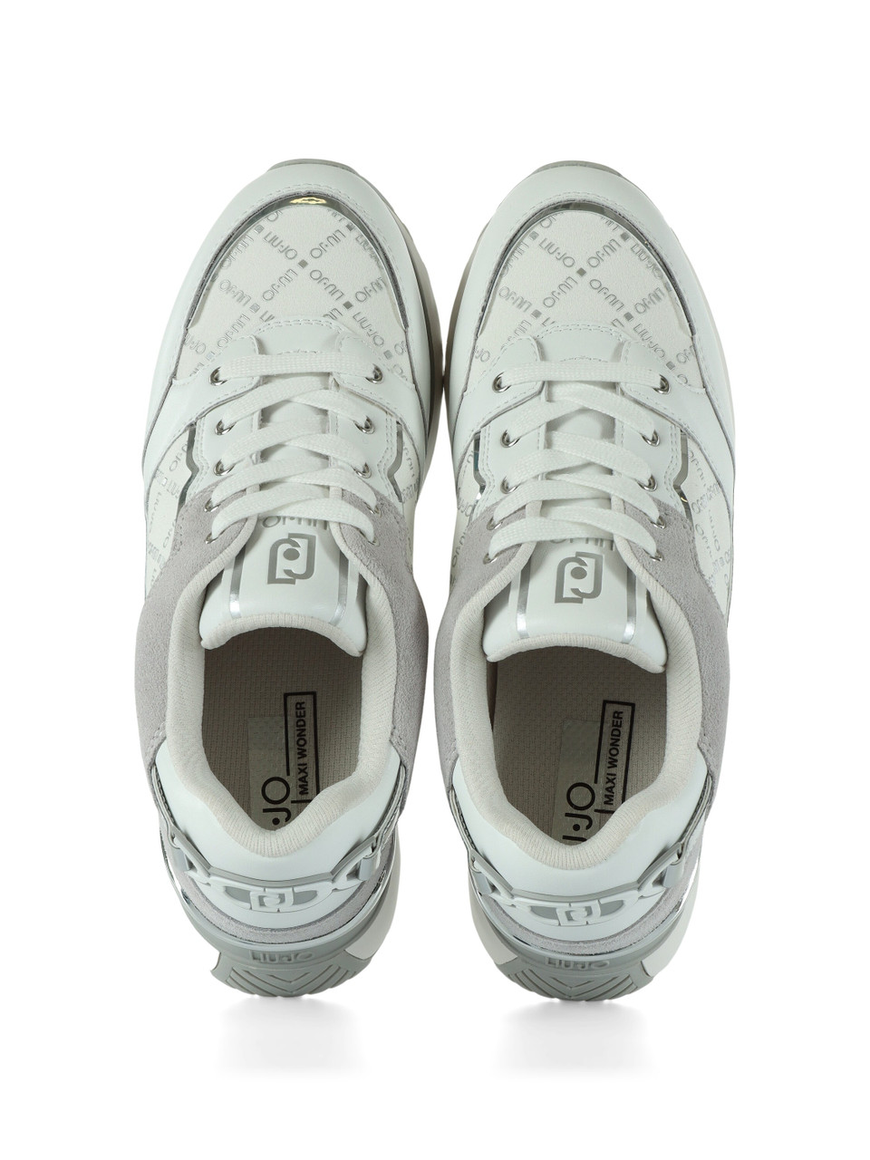 BIANCO | Sneakers in pelle e tessuto LIU JO MAXI WONDER 91 BIANCO | Sneakers in pelle e tessuto LIU JO MAXI WONDER 91