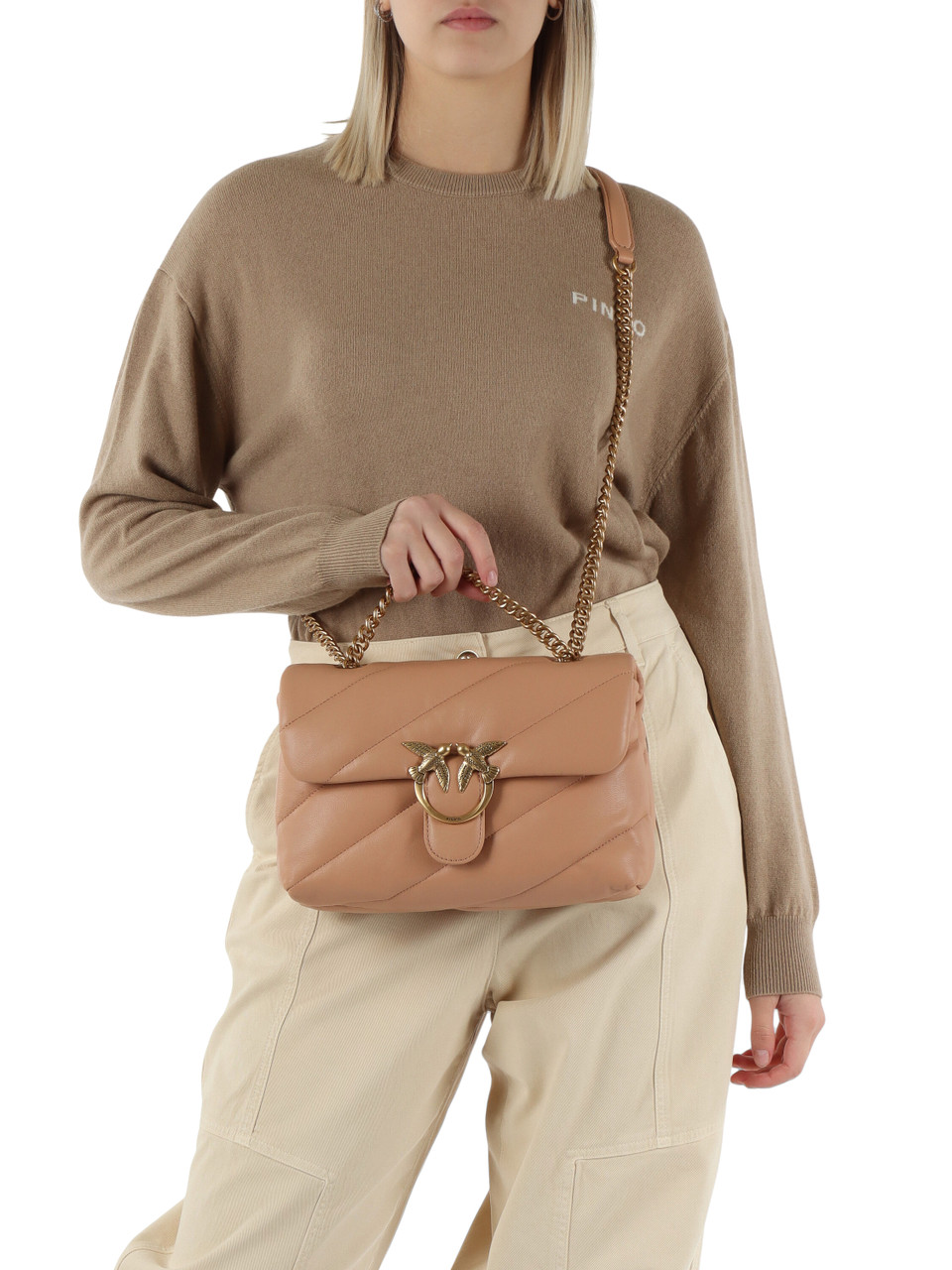 NUDE | Borsa a tracolla in pelle trapuntata LOVE PUFF CLASSIC CL.
