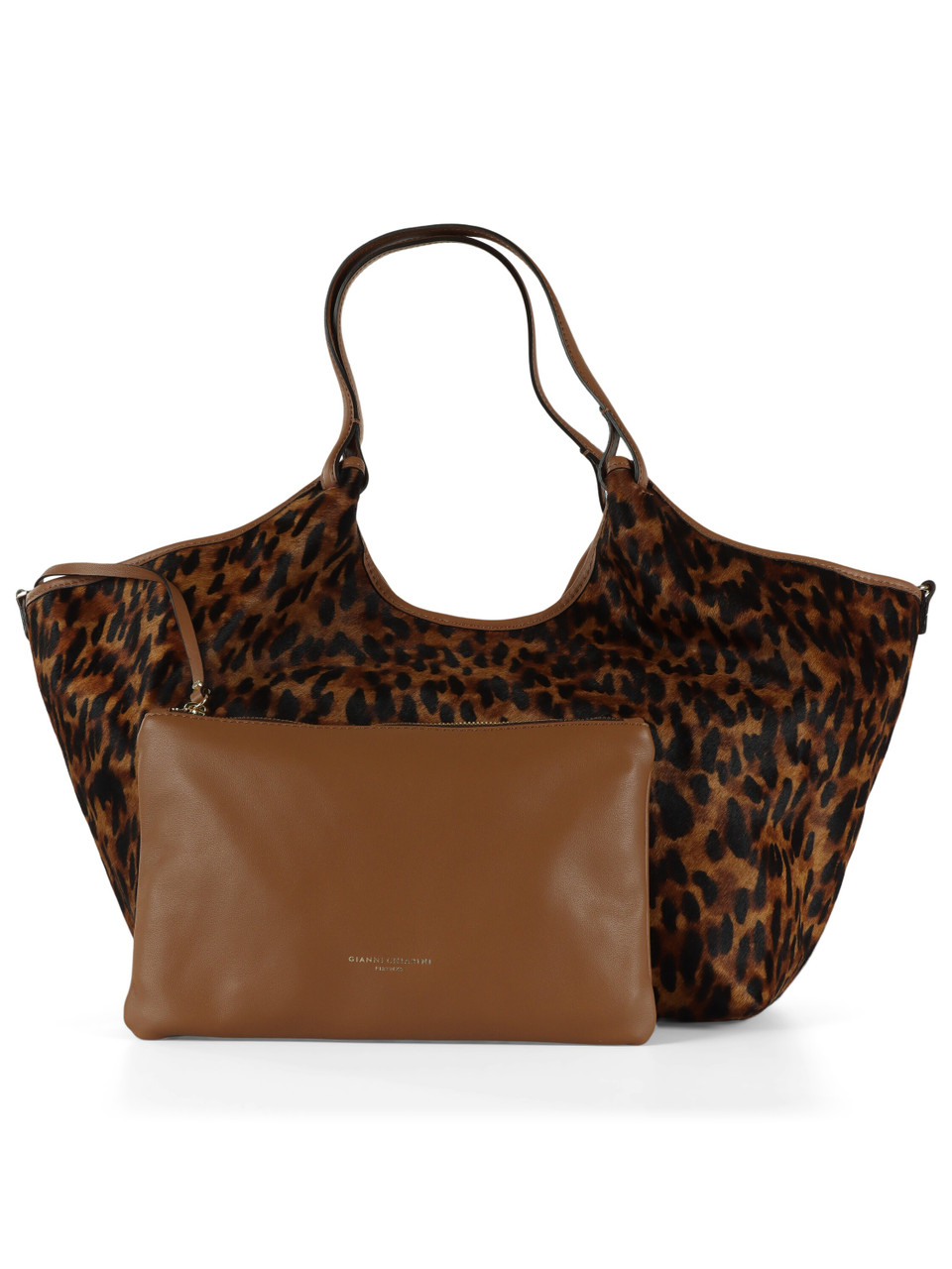 MARRONE | Borsa a spalla DUA Large effetto cavallino MARRONE | Borsa a spalla DUA Large effetto cavallino