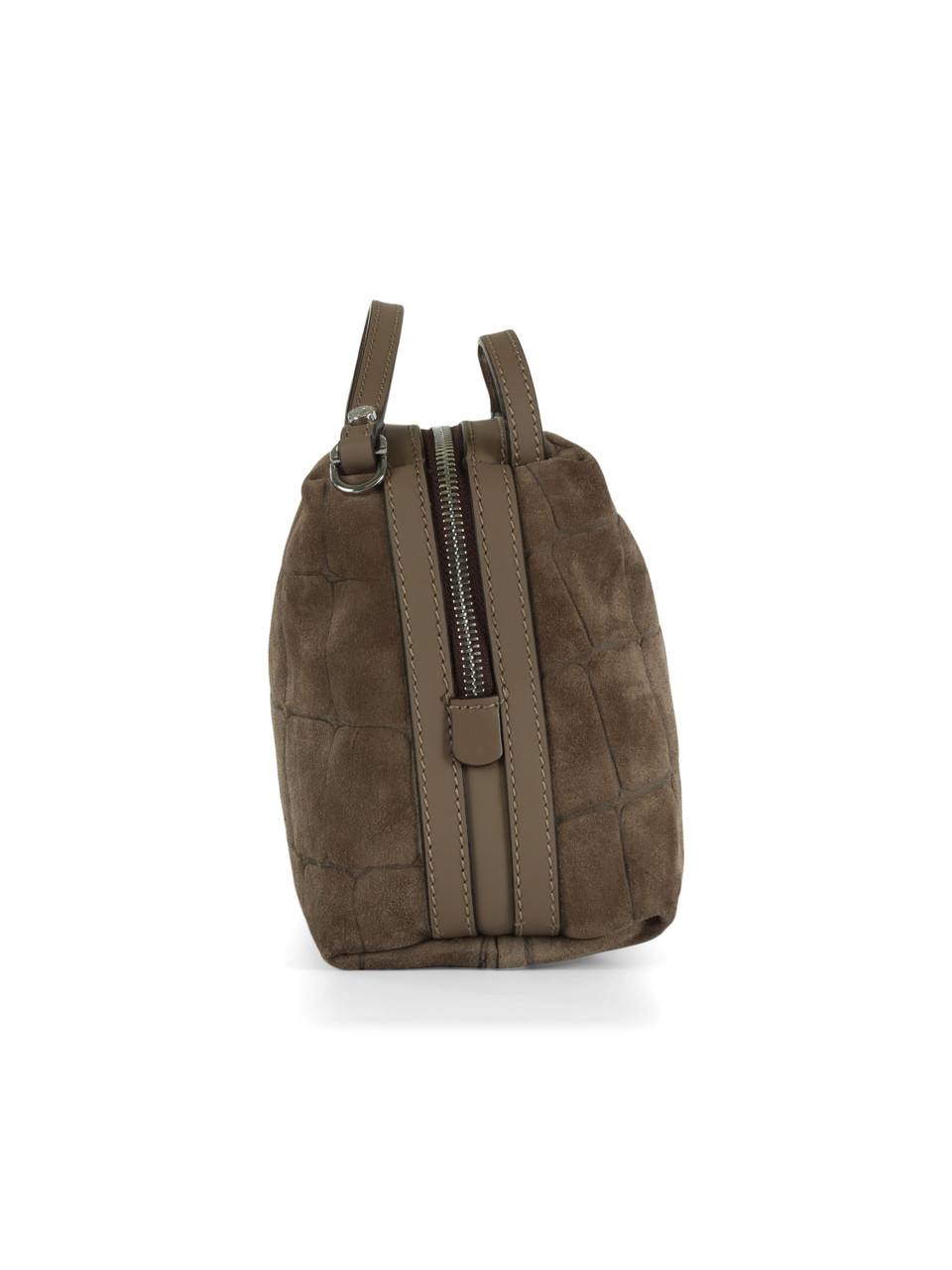 TORTORA | Borsa a mano ALIFA in suede motivo cocco TORTORA | Borsa a mano ALIFA in suede motivo cocco