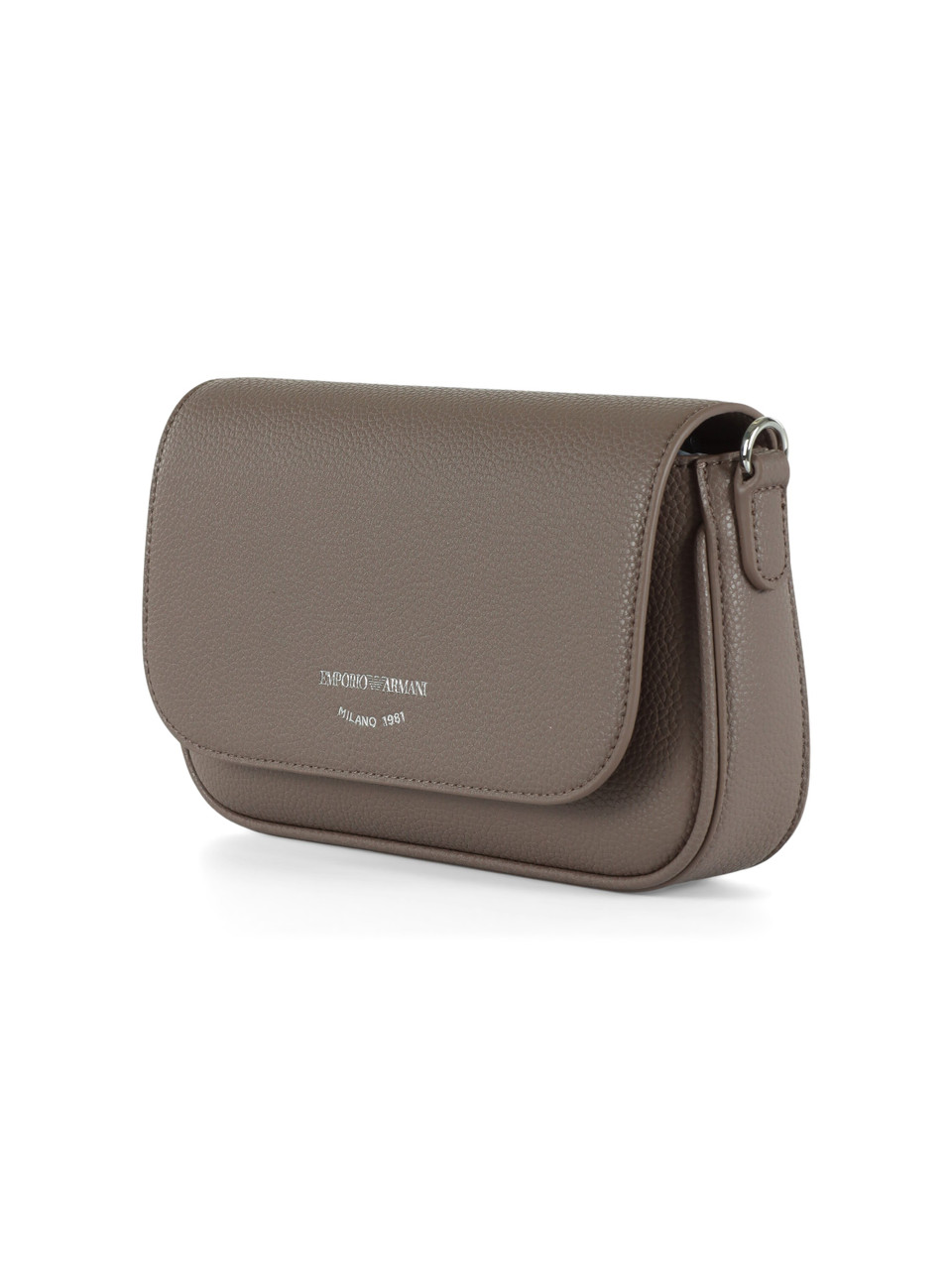 TORTORA | Mini borsa a tracolla effetto martellato con logo impresso TORTORA | Mini borsa a tracolla effetto martellato con logo impresso