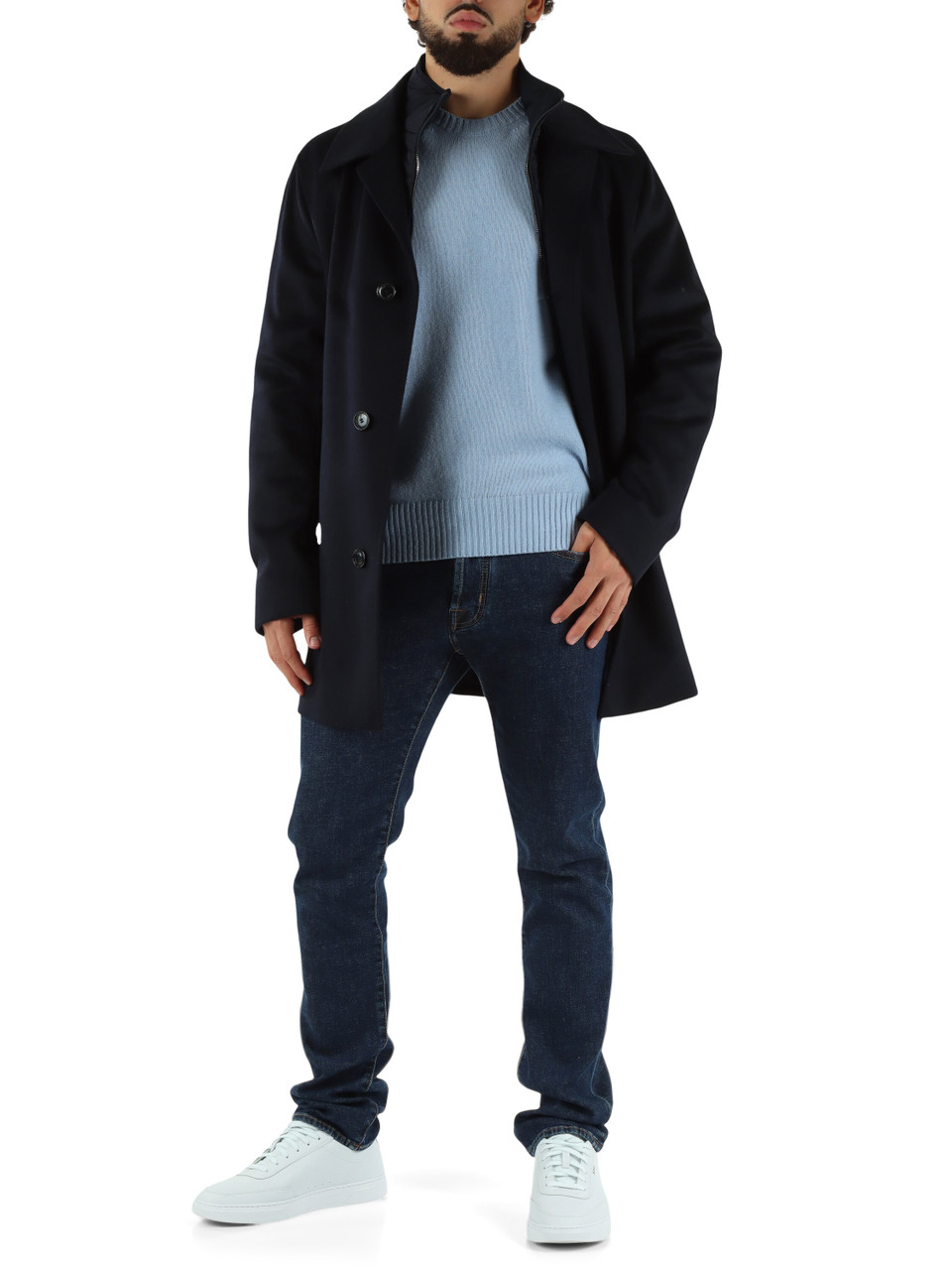 CELESTE | Maglia girocollo classic fit in lana