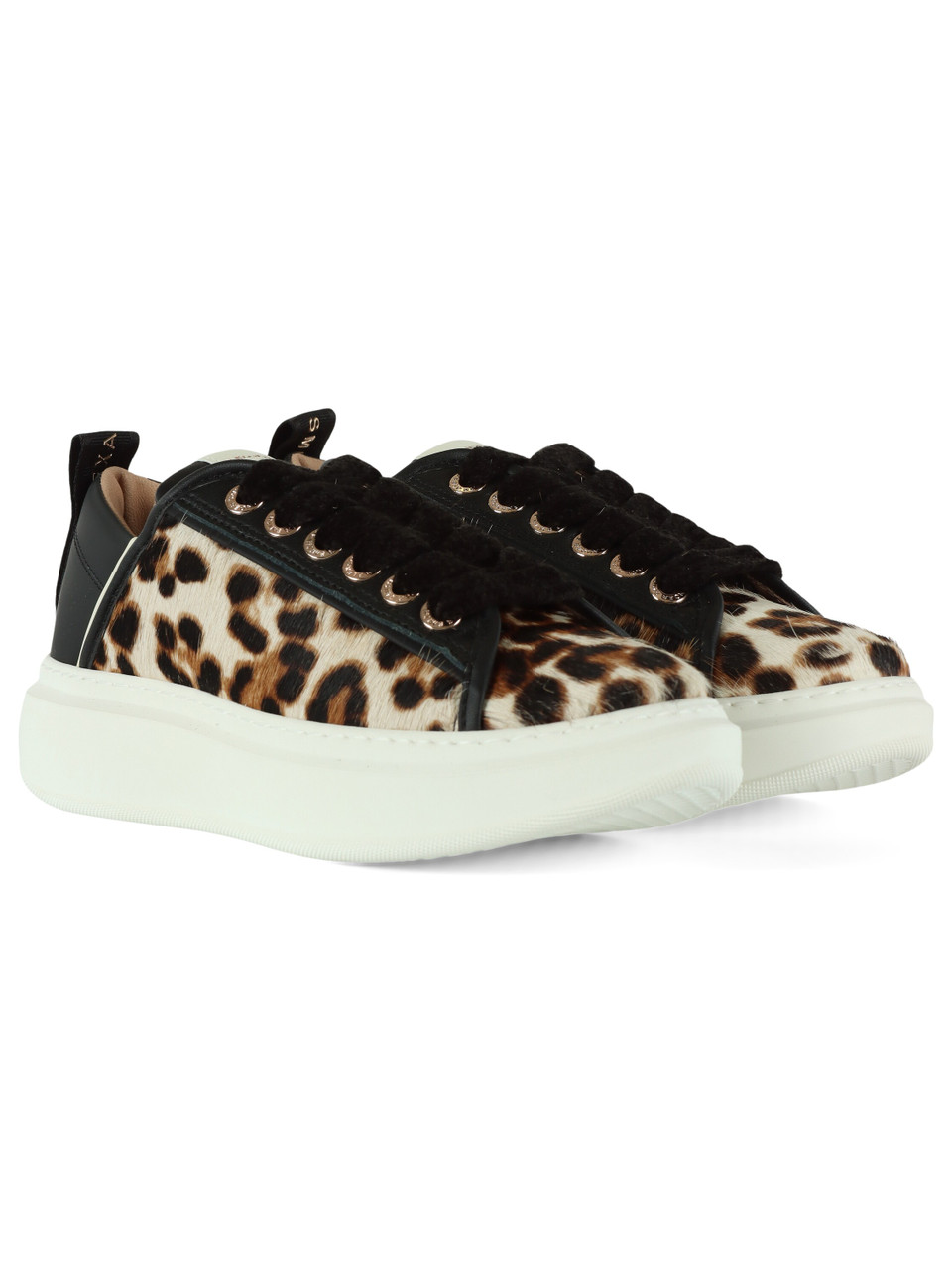 Animalier | WEMBLEY Sneakers aus Leder und Ponyfell