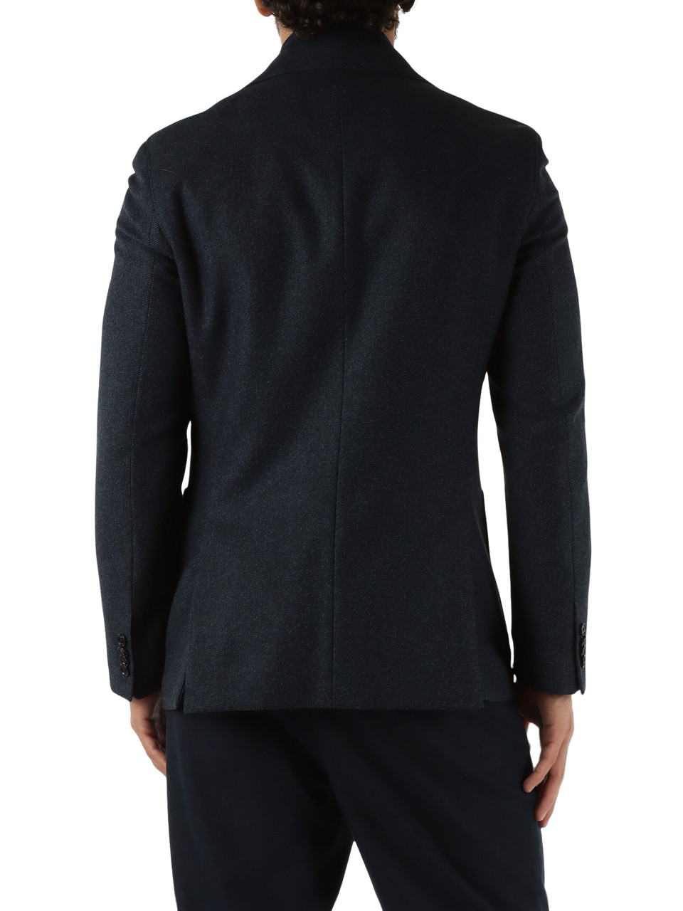 BLU | Giacca slim fit in misto lana con pettorina rimovibile