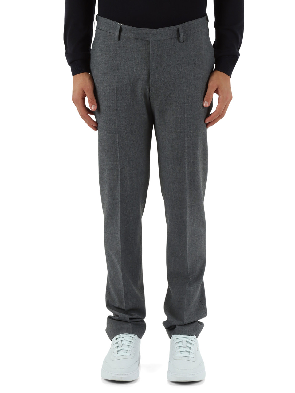 GRIGIO | Pantaloni regular fit in misto lana