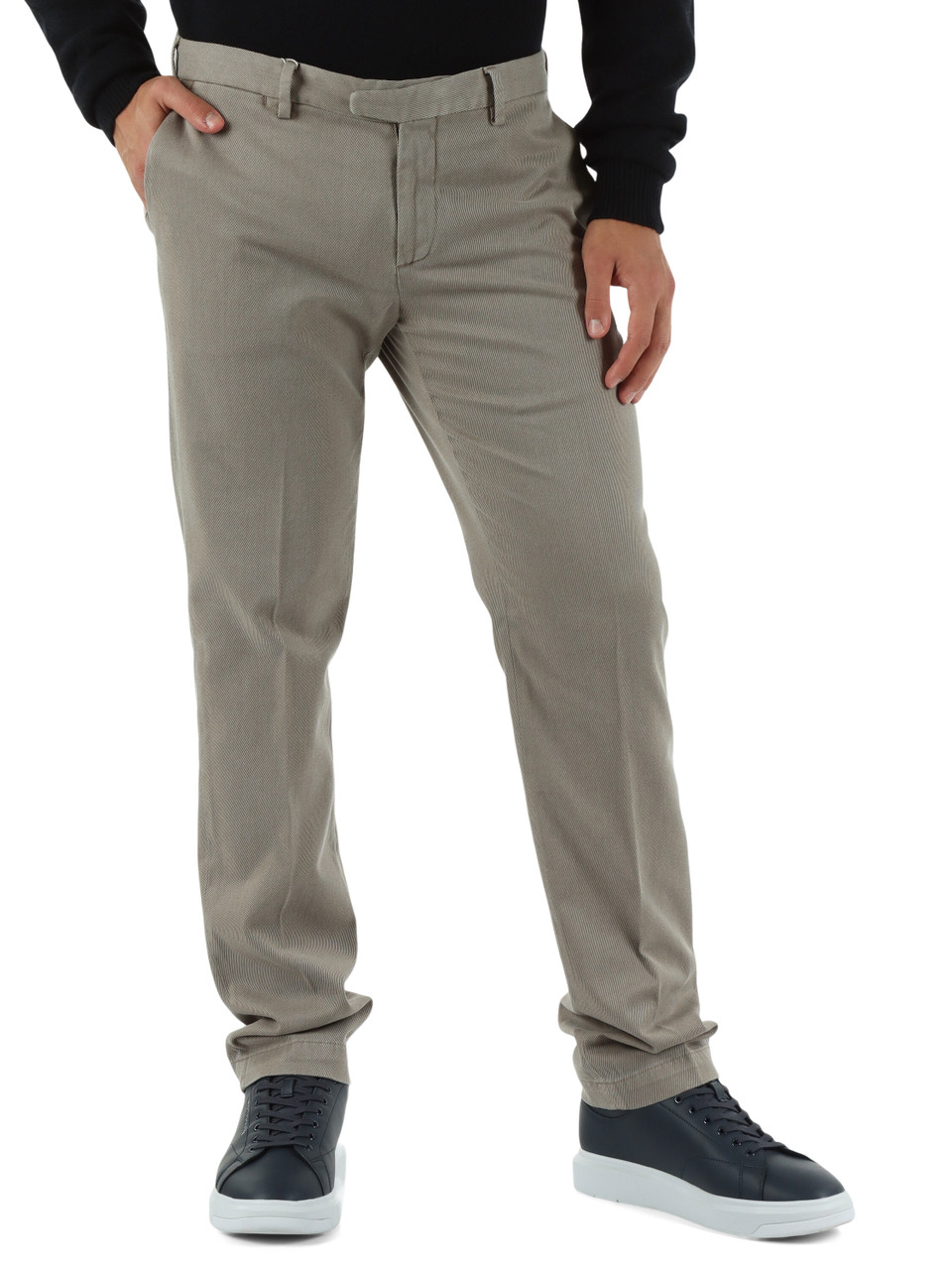 TORTORA | Pantalone regular fit in misto cotone