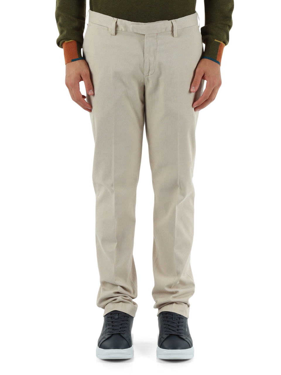 BEIGE | Pantalone regular fit in misto cotone