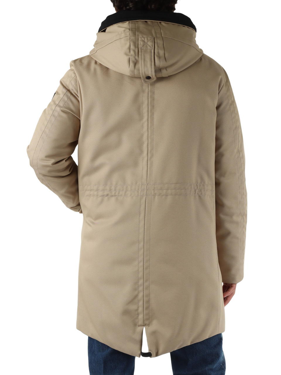 BEIGE | Piumino simil parka KASA KI 03 in misto cotone