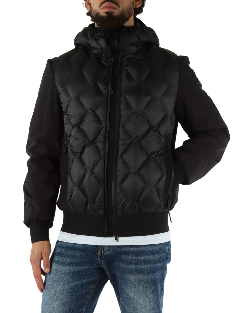 BLU SCURO | Piumino con cappuccio KOONS KJ BMAT