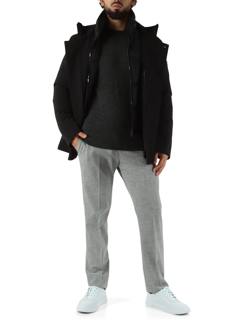 NERO | Piumino con pettorina rimovibile MILITAO TJ