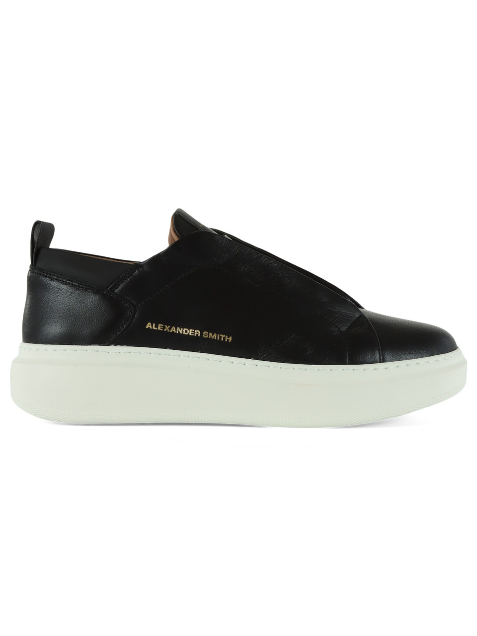 NERO | Sneakers slip on WEMBLEY in pelle ed ecopelle