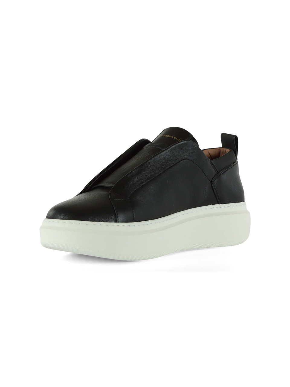 NERO | Sneakers slip on WEMBLEY in pelle ed ecopelle