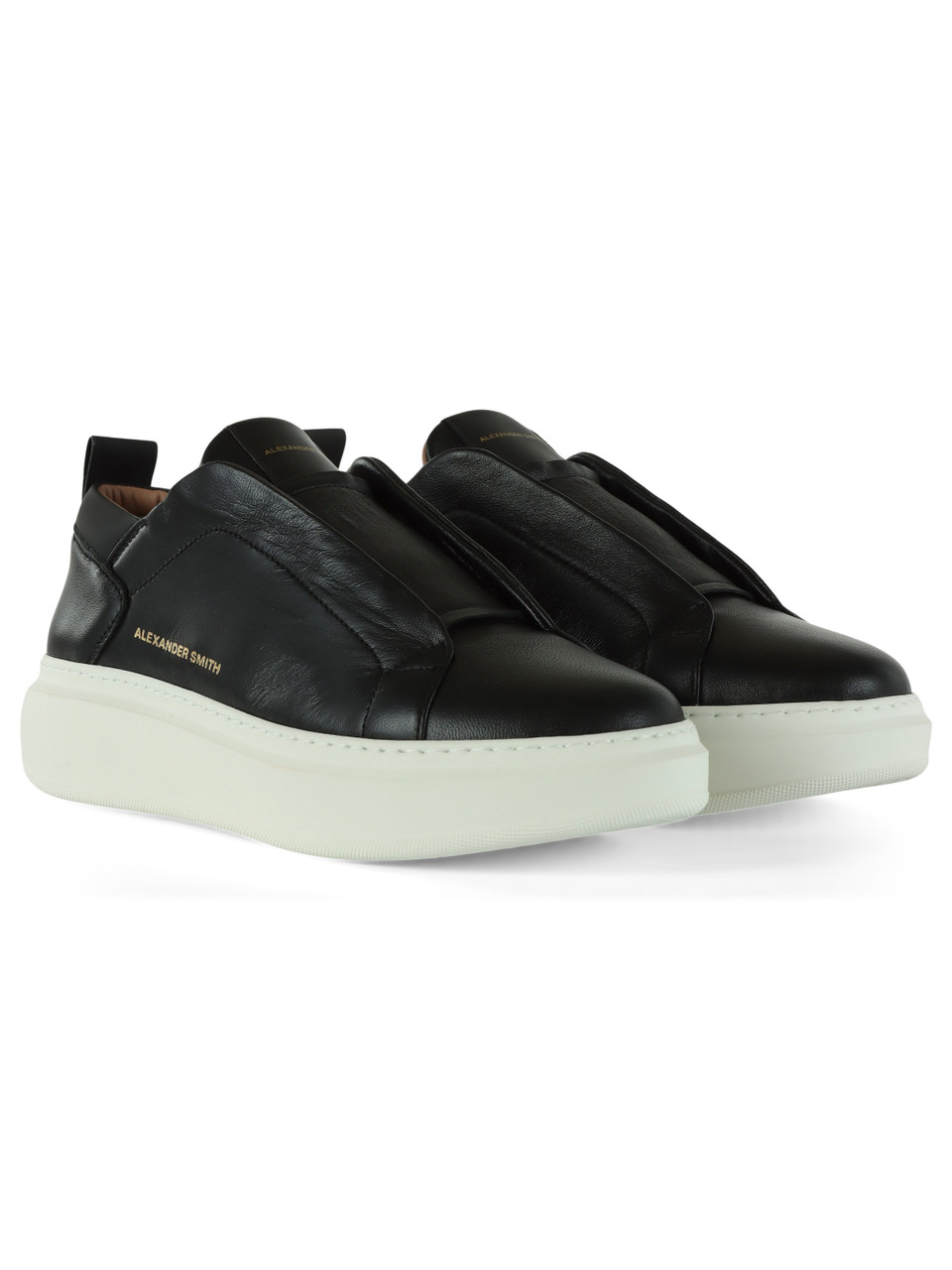 NERO | Sneakers slip on WEMBLEY in pelle ed ecopelle