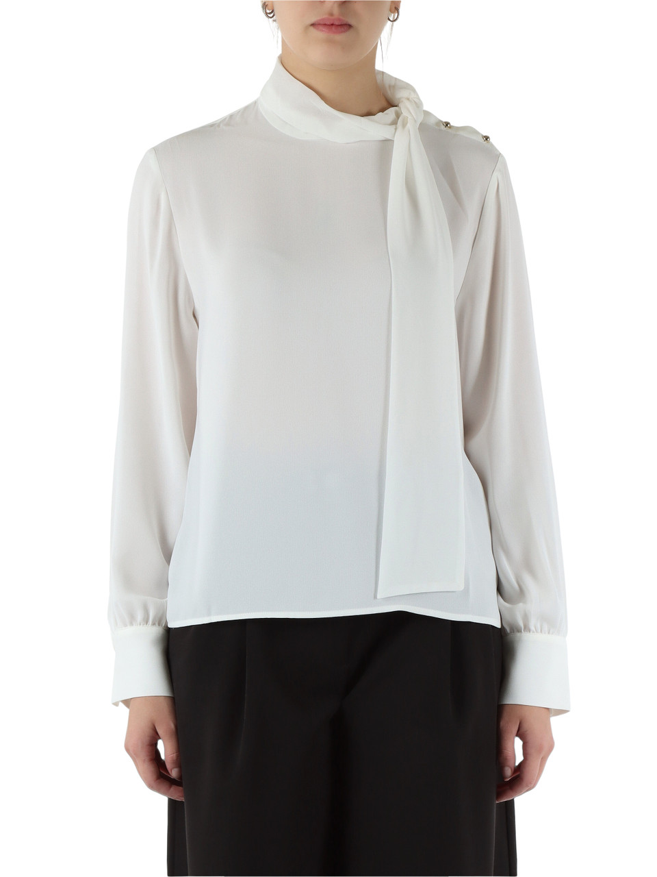 OFF WHITE | Blusa in crepe