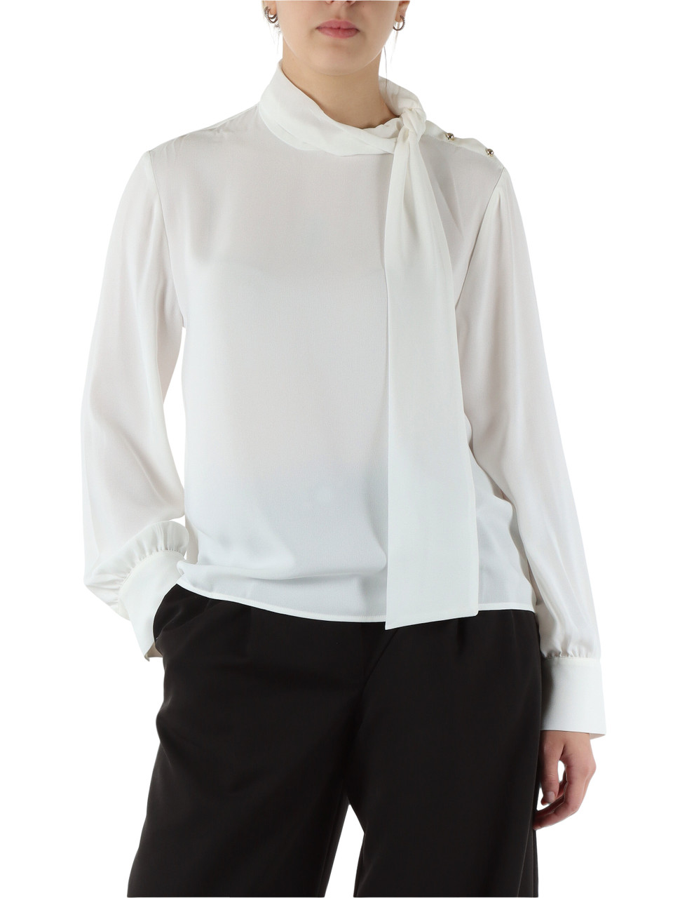 OFF WHITE | Blusa in crepe