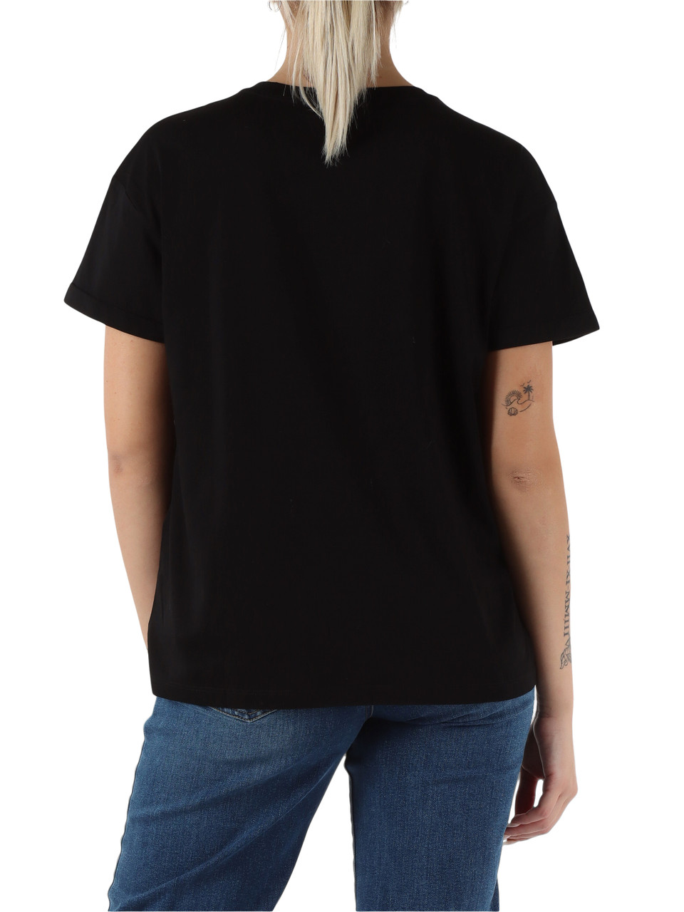 NERO | T-shirt in cotone con taschino frontale