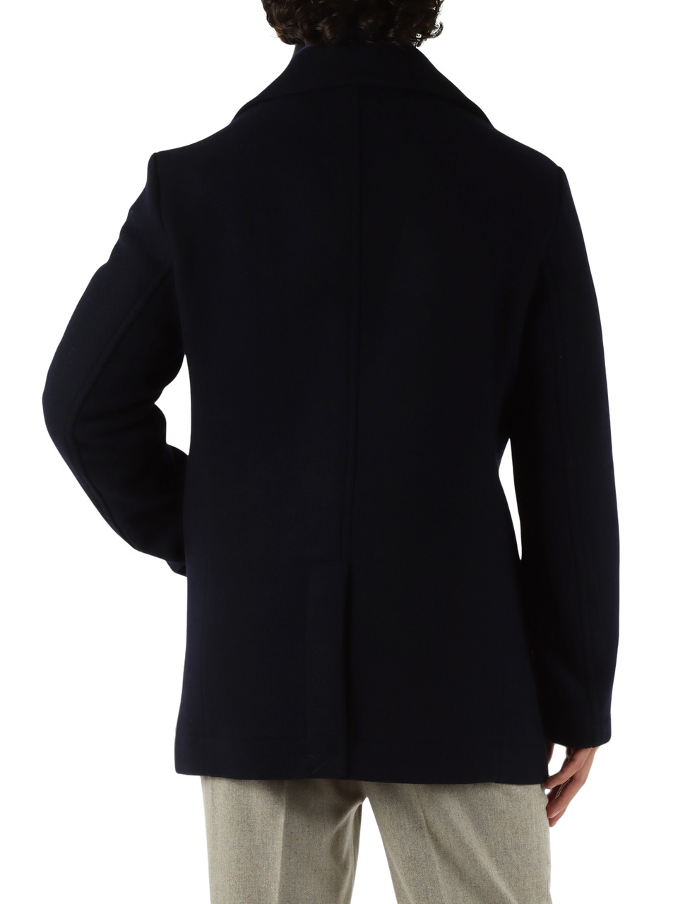 BLU SCURO | Caban imbottito PITLOCH WOOL