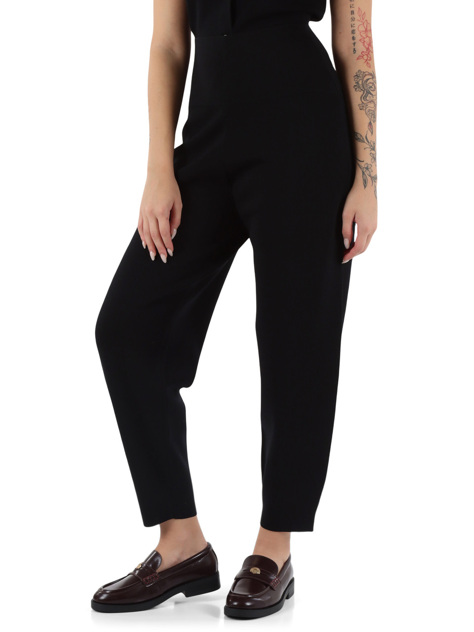 NERO | Pantaloni in misto viscosa