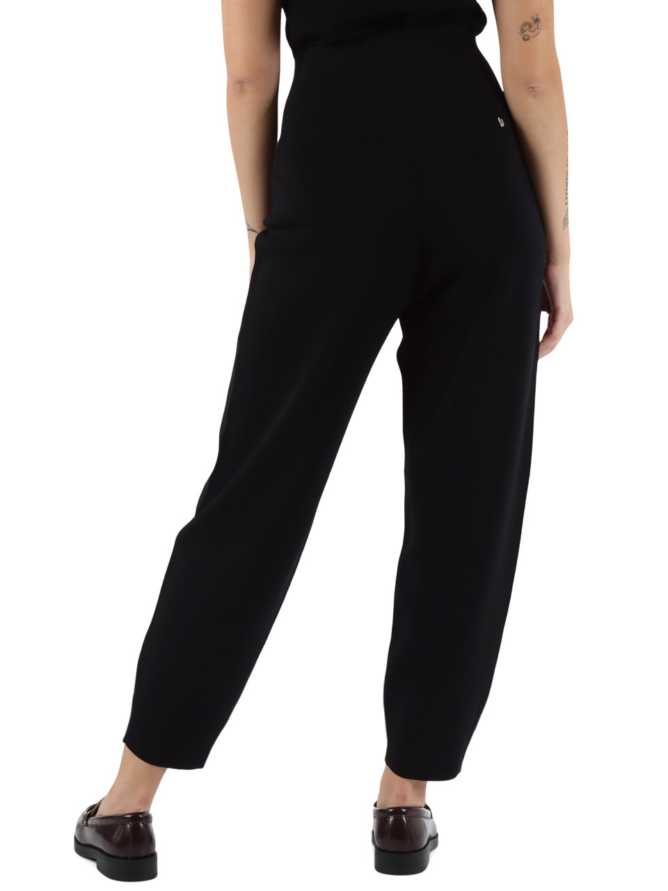 NERO | Pantaloni in misto viscosa