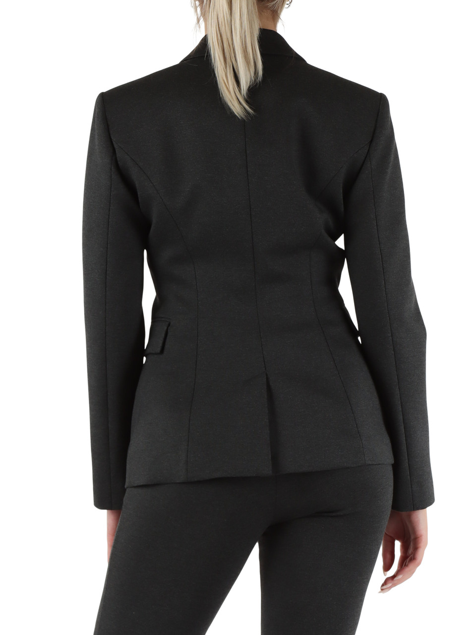 GRIGIO SCURO | Giacca slim fit punto Milano